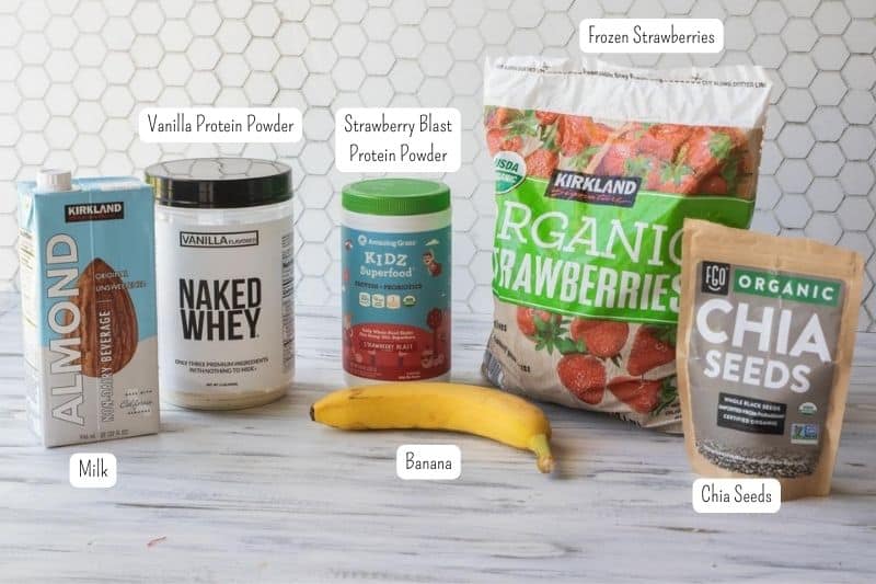ingredients to make a smoothie