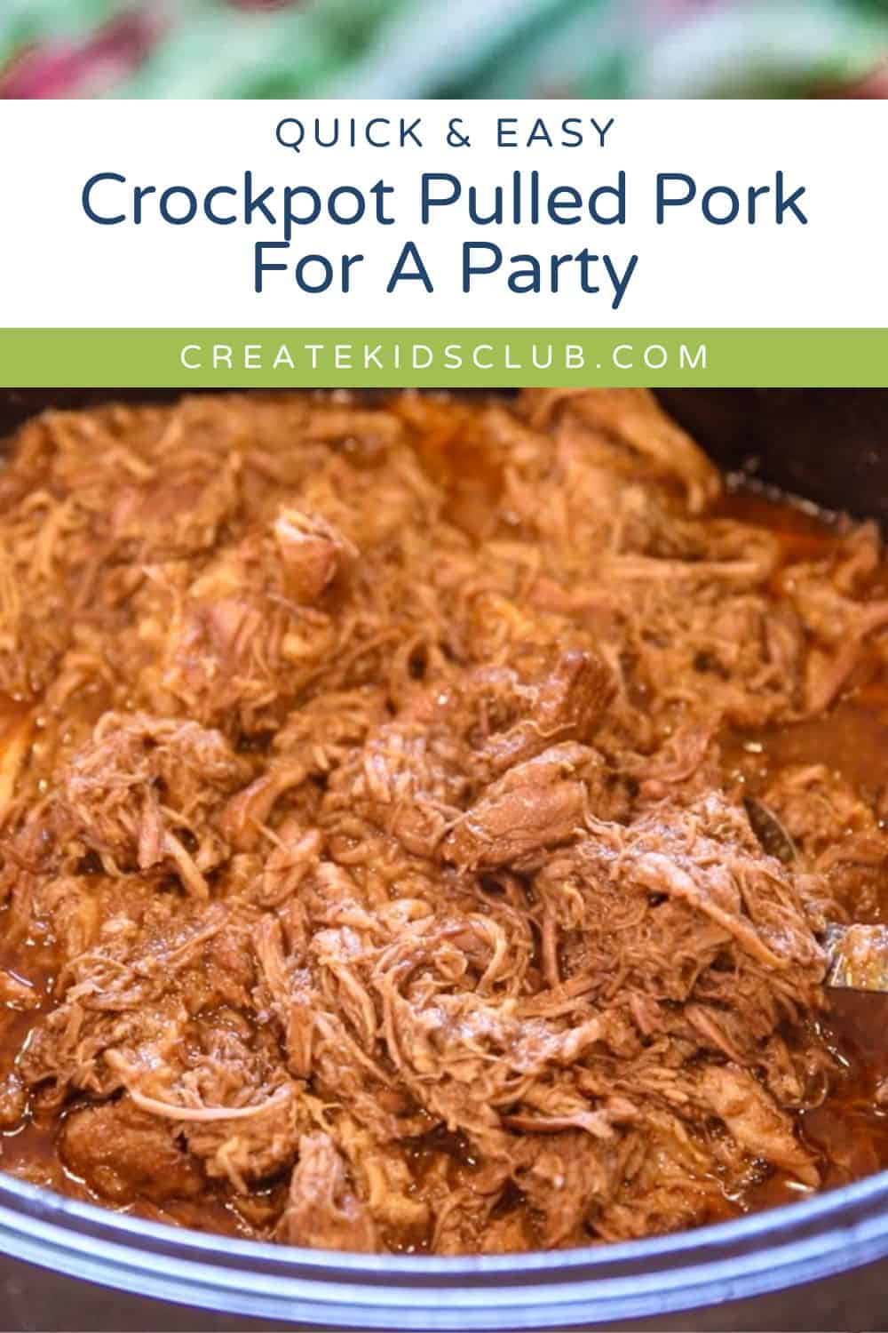 pin for crockpot pulled pork for a party