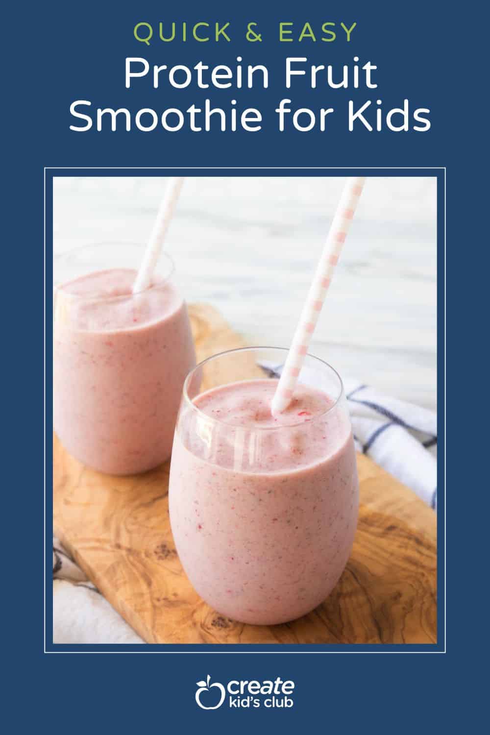 pin of protein fruit smoothie