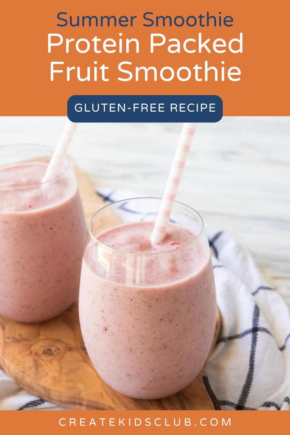 pin of protein fruit smoothie