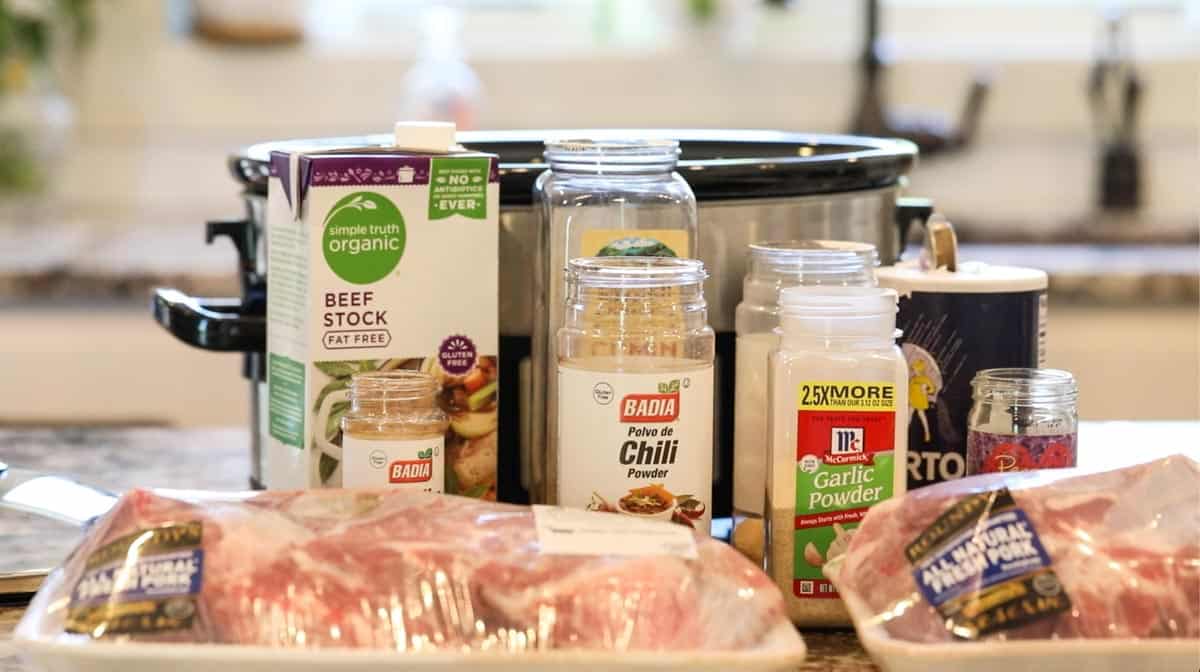 ingredients to make a pork roast