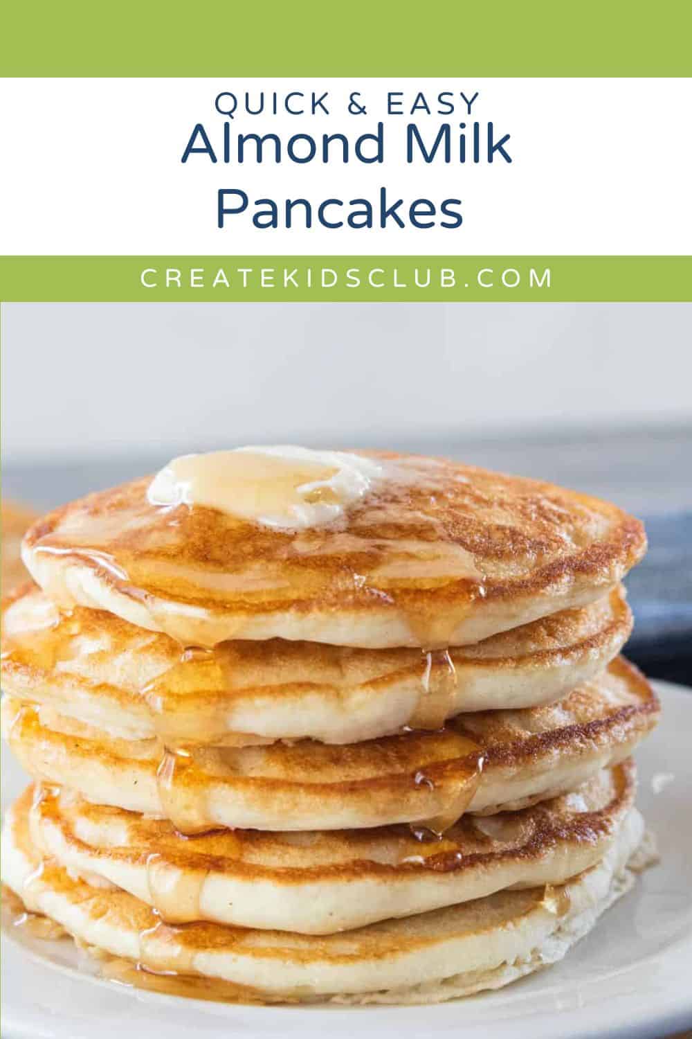 pin of Almond Milk Pancakes