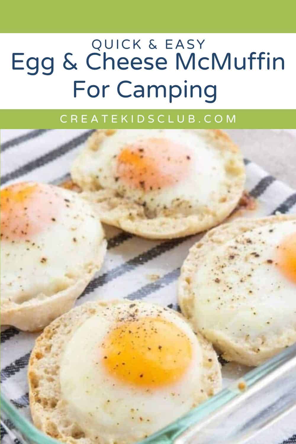 pin for Egg & Cheese McMuffin For Camping