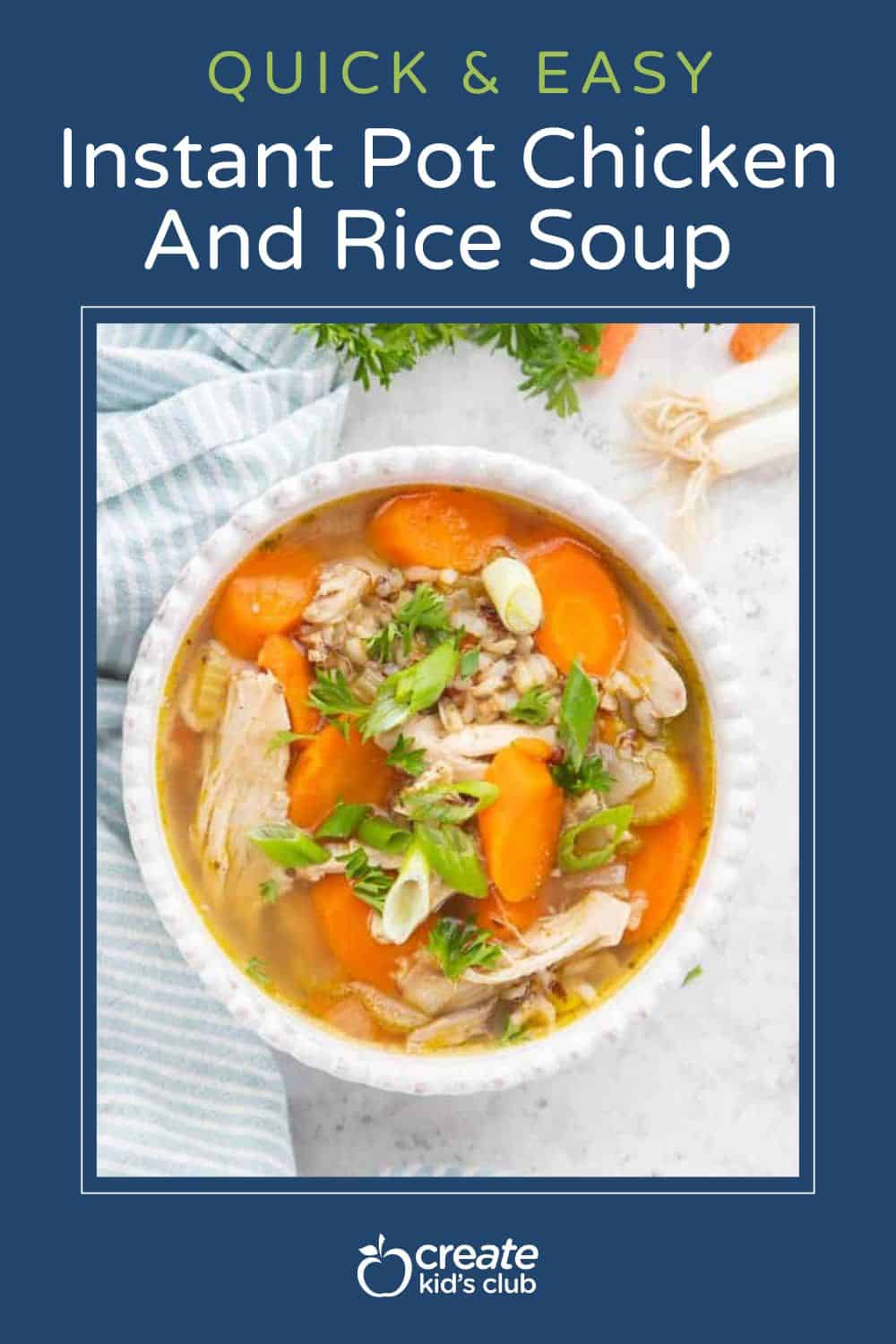 pin for Instant Pot Chicken And Rice Soup
