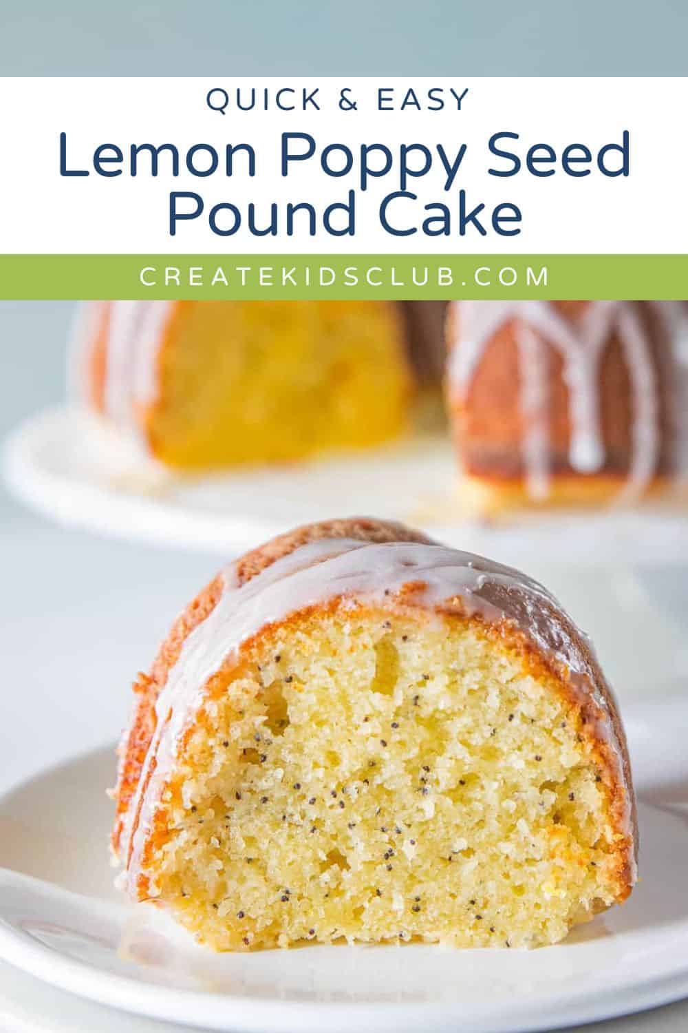 Pin of Lemon Poppy Seed Pound Cake