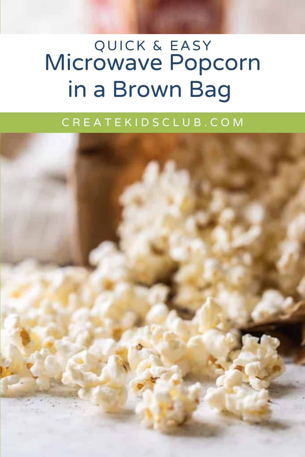 pin for Microwave Popcorn in a Brown Bag