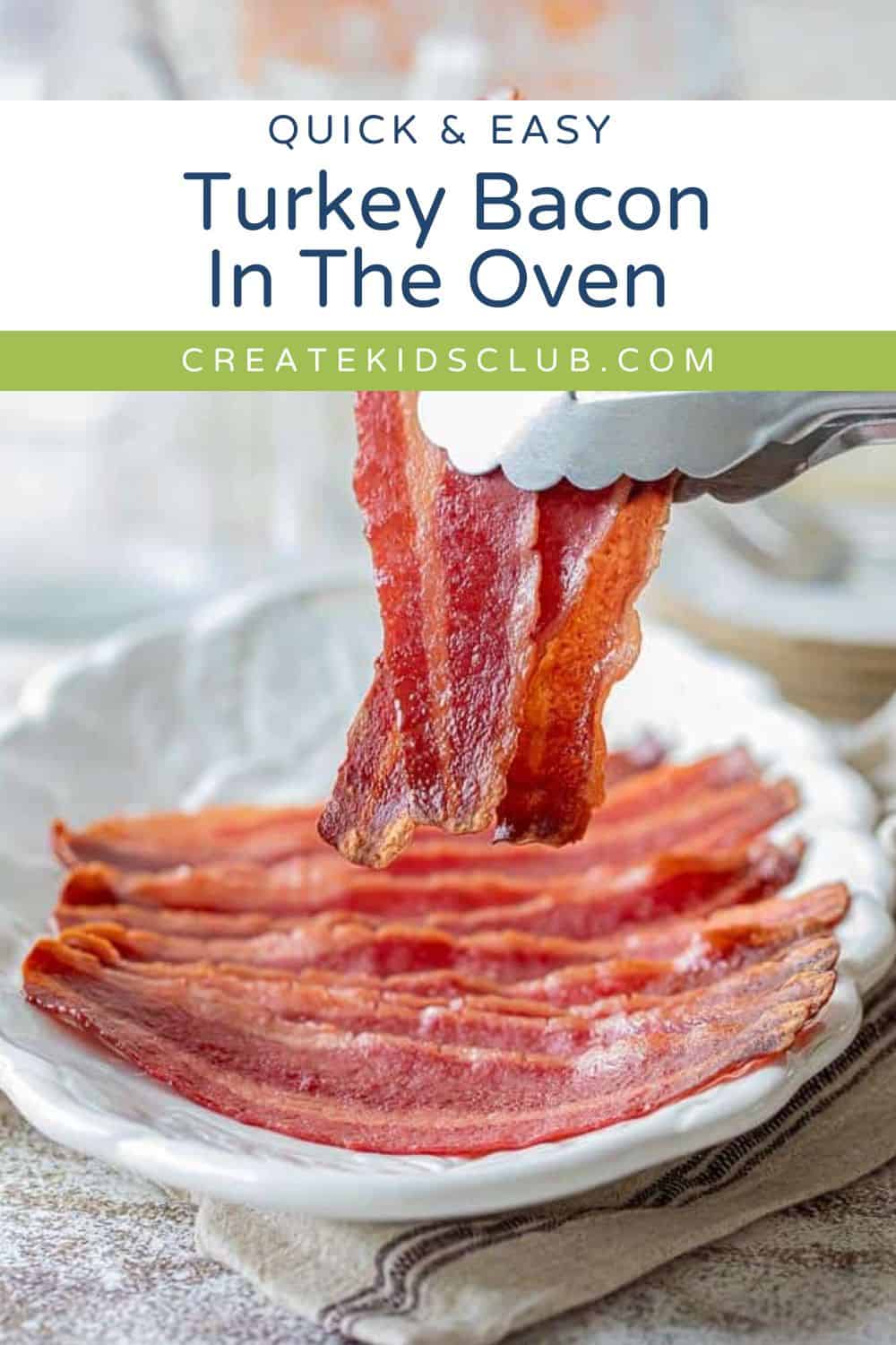 pin for Turkey bacon in the oven