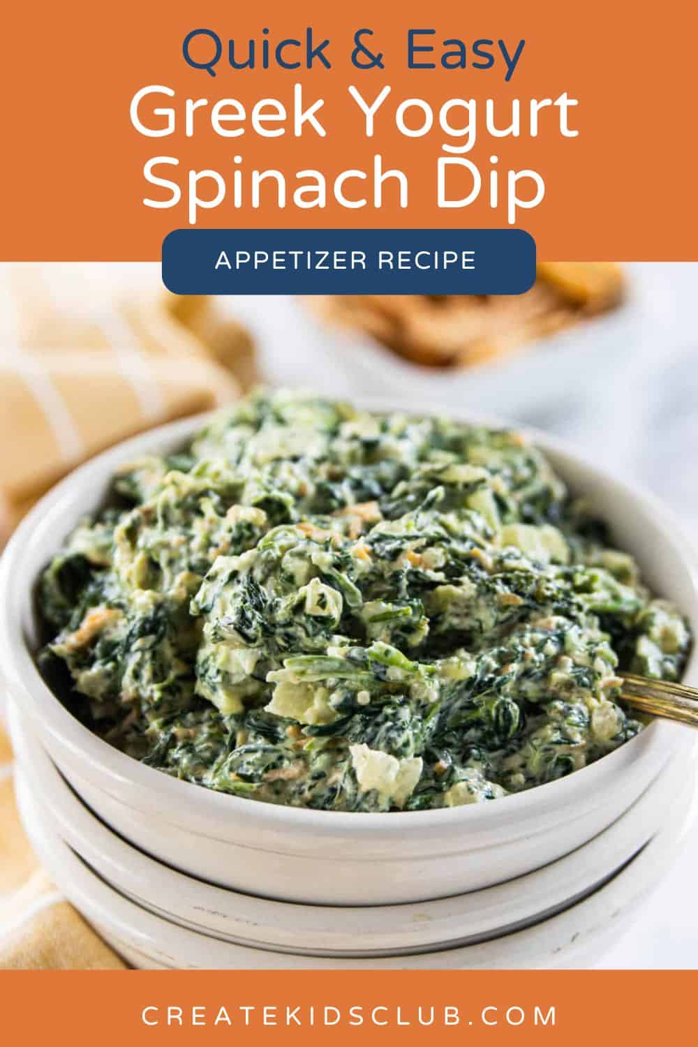 pin for greek yogurt spinach dip