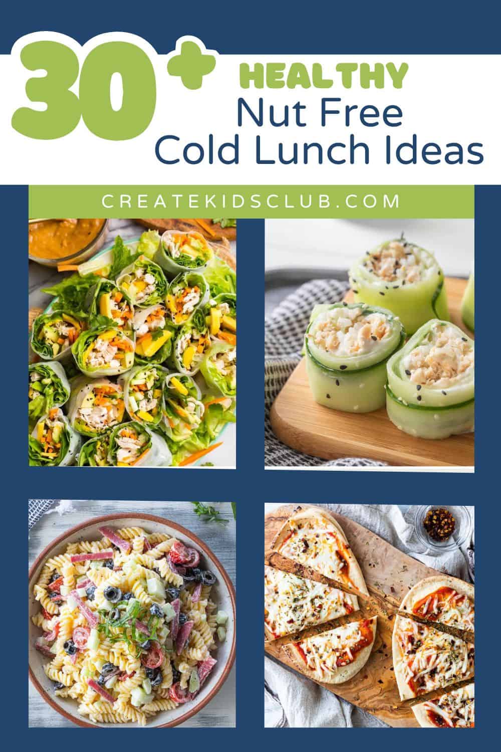 pin for nut free lunch ideas