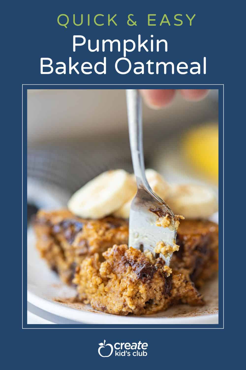 pin for pumpkin baked oatmeal