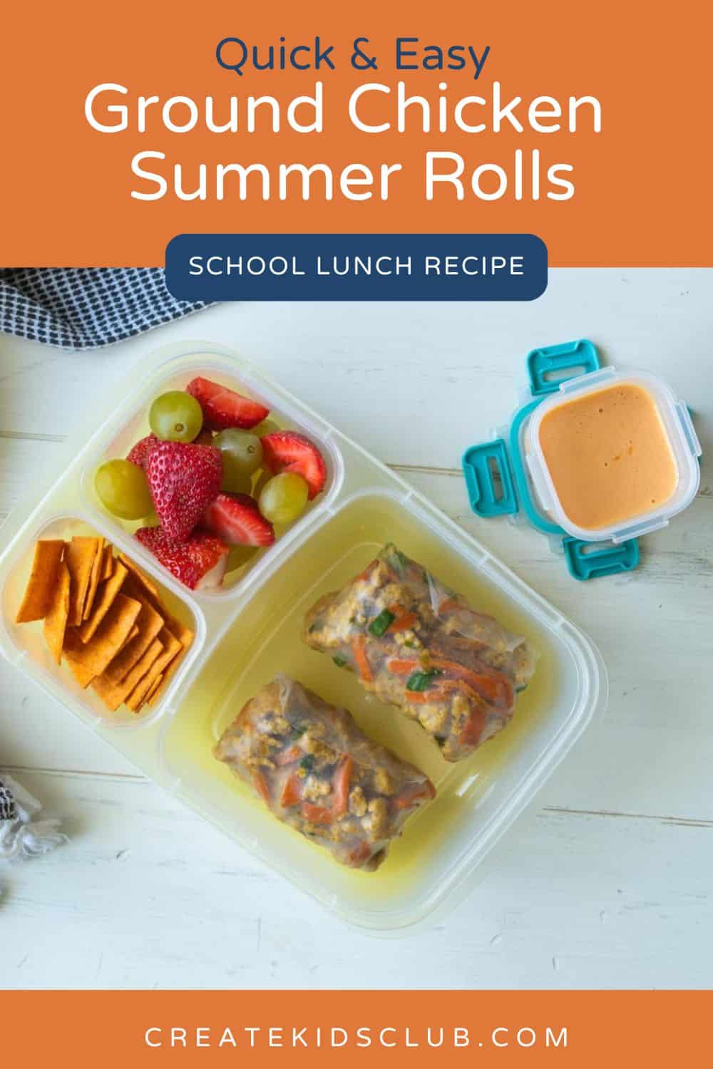 ground chicken summer roll pin