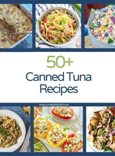 pin for 50 Canned Tuna Recipes