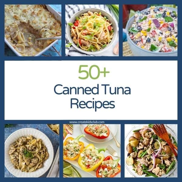 pin for 50 Canned Tuna Recipes