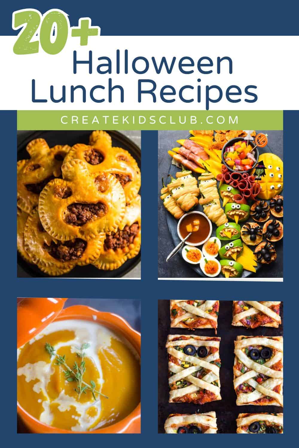 pin for halloween lunch recipes