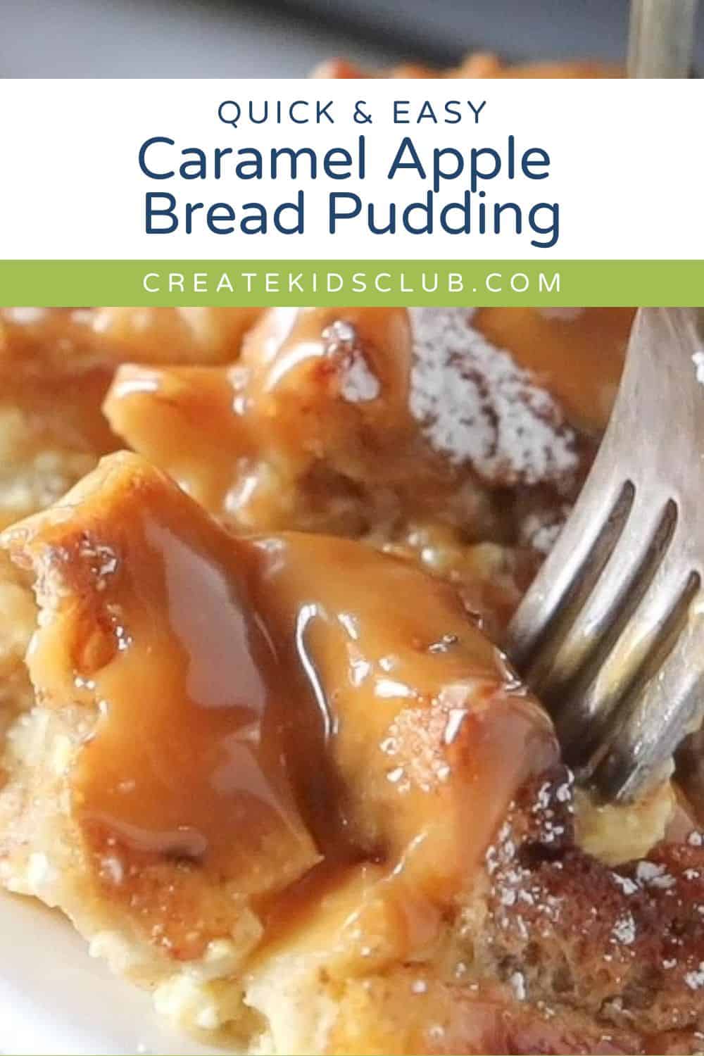 pin for Caramel Apple Bread Pudding