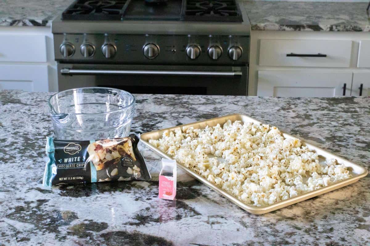 ingredients for confetti popcorn