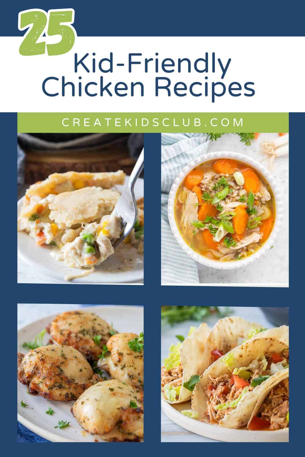 pin for kid friendly chicken recipes