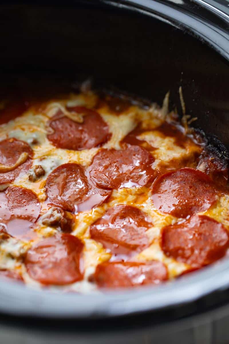 crockpot pizza casserole