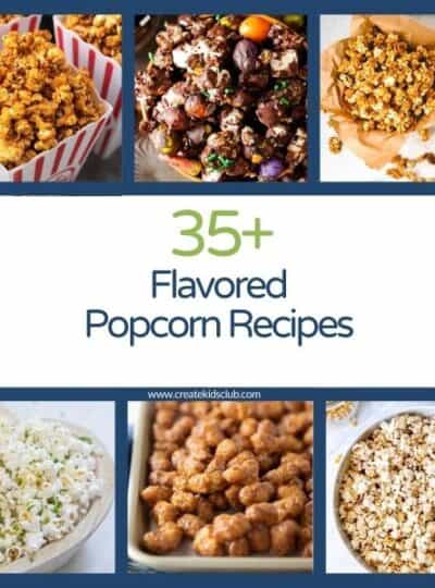 pin for flavored popcorn recipes