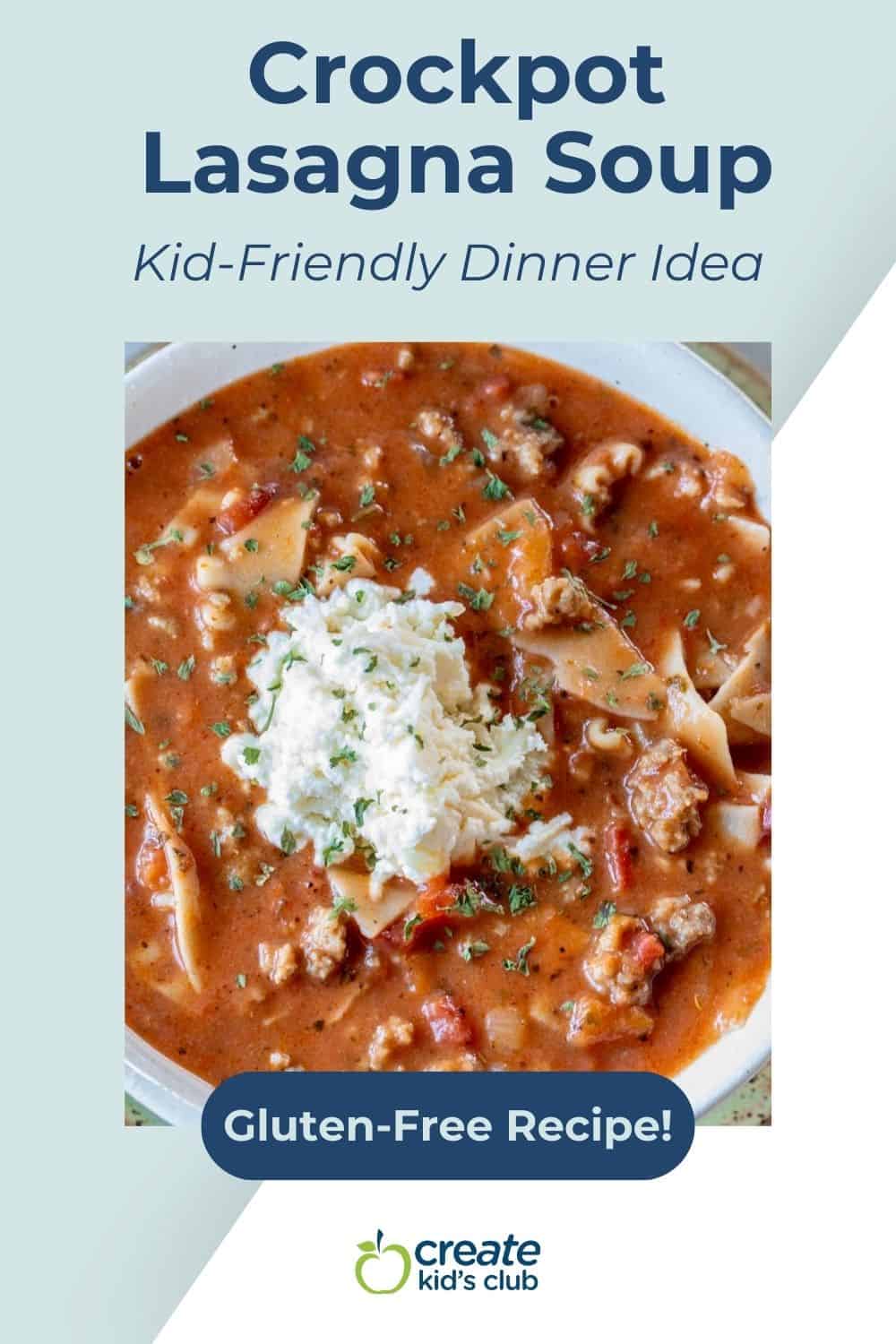 pin for crockpot lasagna soup
