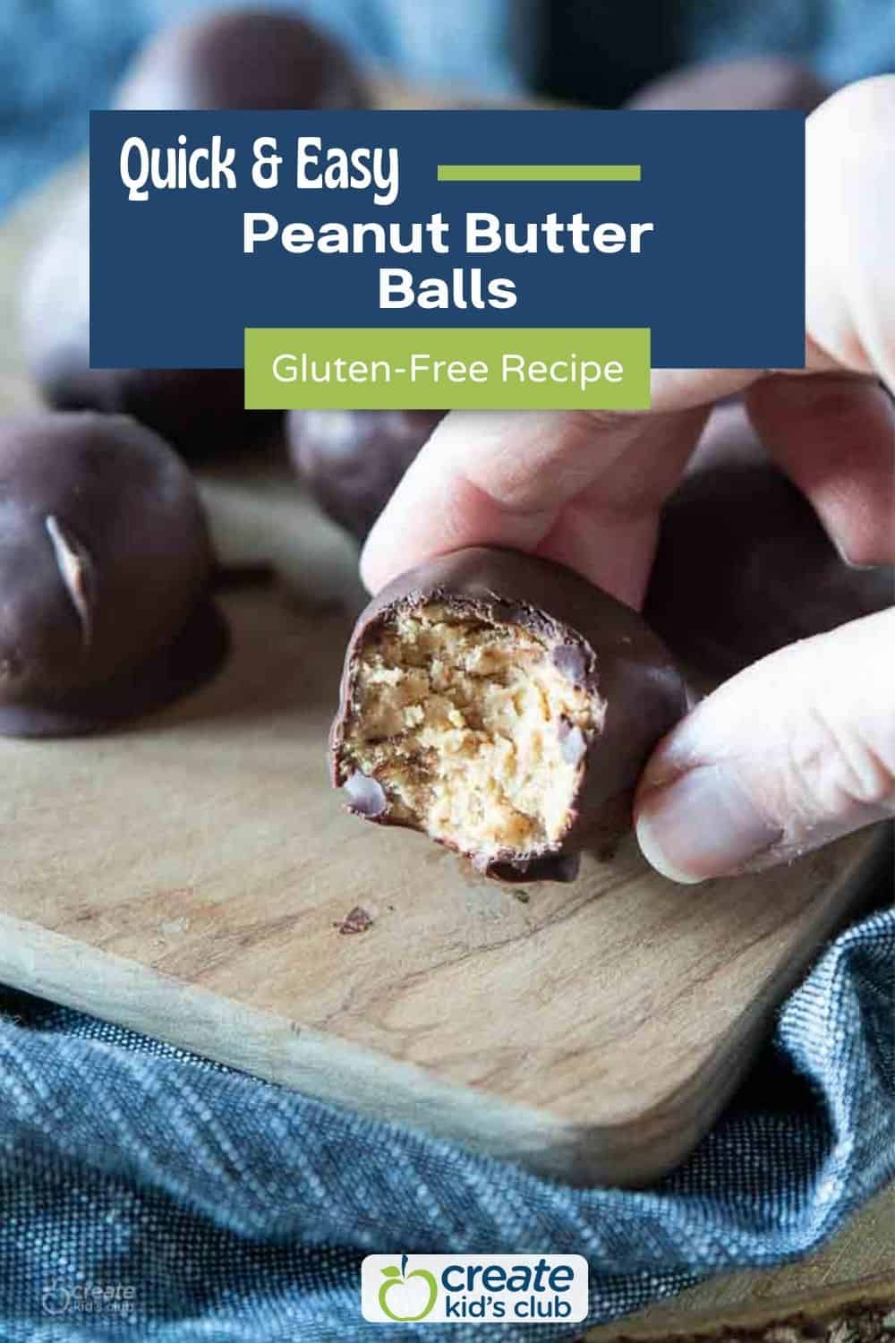pin for gluten free peanut butter balls