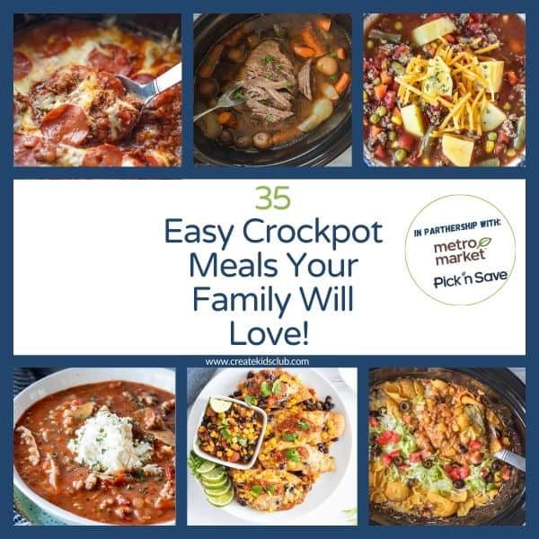 pin for easy crockpot meals