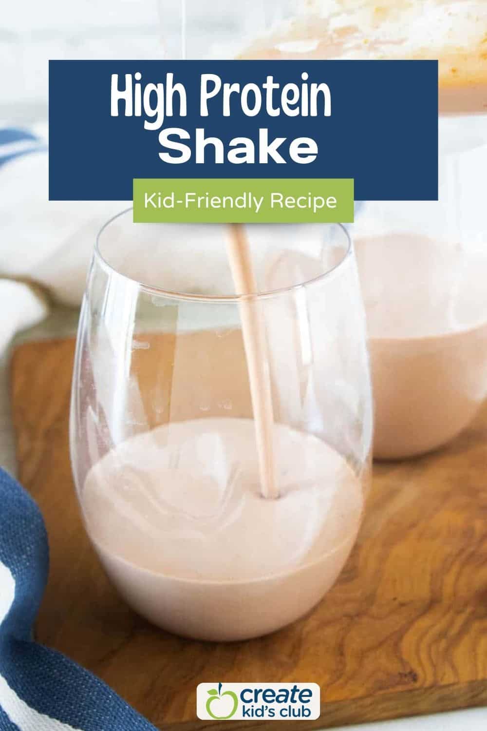 high protein smoothie pin
