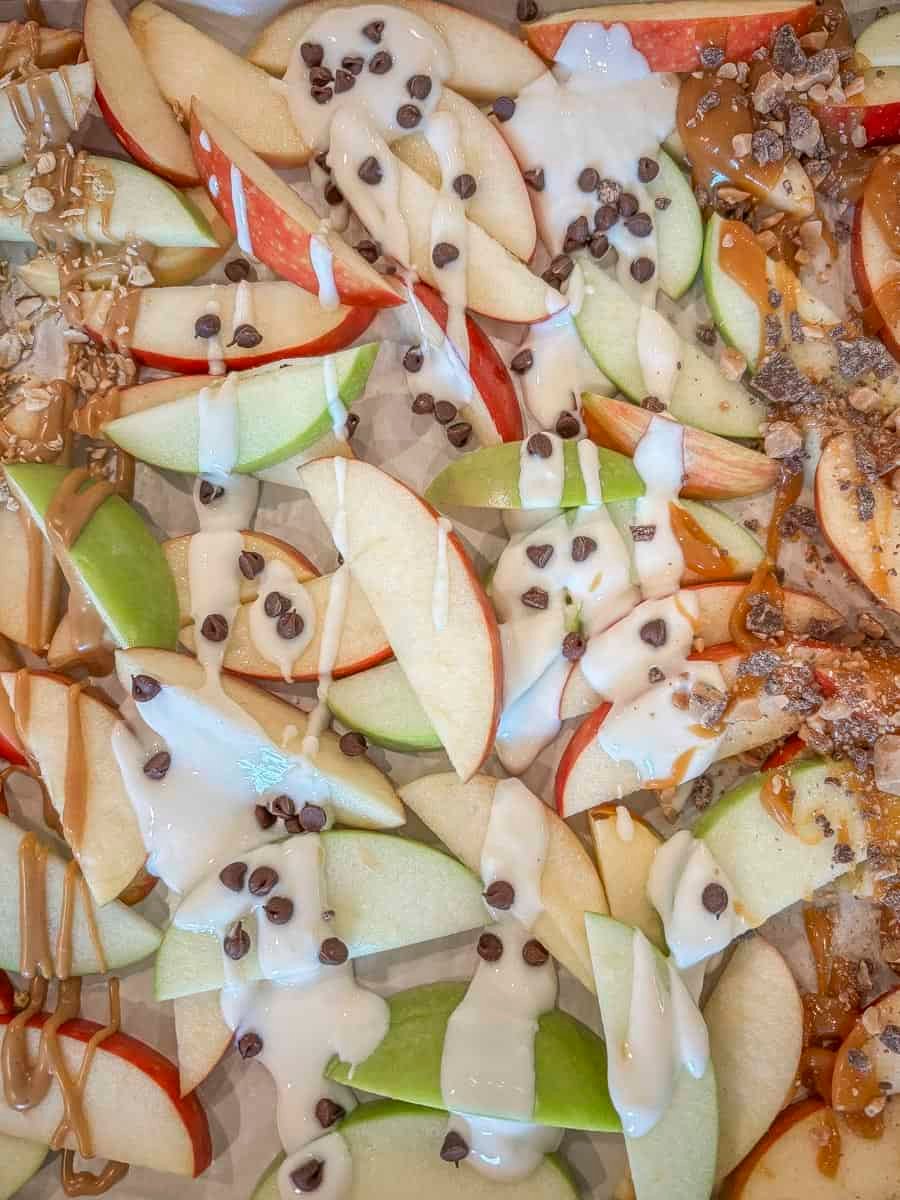 apple nachose made three ways
